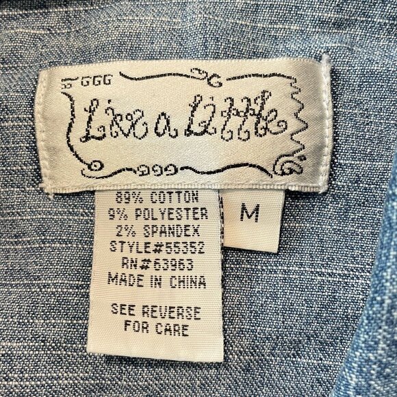 Live A Little Denim Jacket - size M EUC - Picture 2 of 7